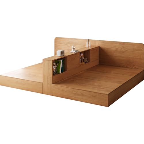 Multifunktionales Massivholz-Trennwandbett Mit Stauraum, Offenem Fach Und Großem Fassungsvermögen, Platzsparend Für Schmale Schlafzimmer Multifunktionales Massivholz-Trennwandbett Mit Stauraum, Offenem Fach Und Großem Fassungsvermögen, Platzsparend Für Schmale Schlafzimmer von UVPSJDE