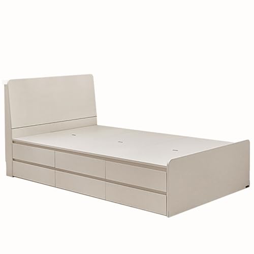 Queen-Size-Bett Mit Stauraum, Mit Verstellbarem Kopfteil, Großzügigen Stauraumschubladen, Platzsparendem Design, Ideal Für Kleine Schlafzimmer Queen-Size-Bett Mit Stauraum, Mit Verstellbarem Kopfteil, Großzügigen Stauraumschubladen, Platzsparendem Design, Ideal Für Kleine Schlafzimmer von UVPSJDE