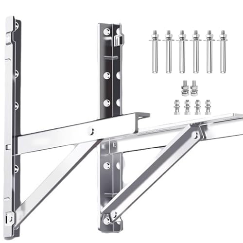 Universal Air Conditioner Outdoor Unit Bracket, 304 Edelstahl AC Wandhalterung, Heavy - Duty & Anti - Korrosion Für Stabile Installation(25000-28000 BTU) von UVPSJDE