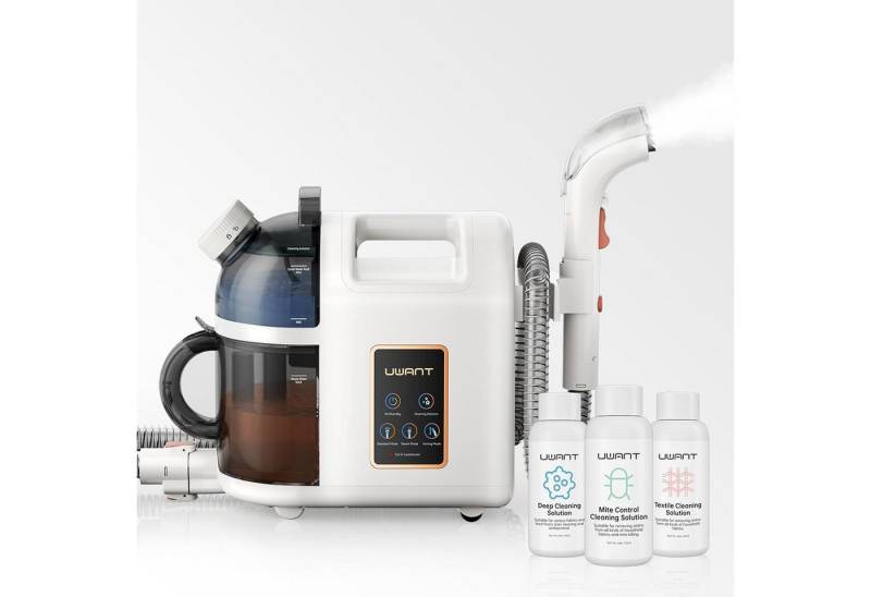 UWANT Staub-Wasch-Sauger B200 Polsterreiniger Gerät mit Dampfreinigung, Schrubbt und Saugt, 1900 W, Für Teppiche, Sofas, Vorhänge, Kleidung, 74DB, 12000Pa UWANT Staub-Wasch-Sauger B200 Polsterreiniger Gerät mit Dampfreinigung, Schrubbt und Saugt, 1900 W, Für Teppiche, Sofas, Vorhänge, Kleidung, 74DB, 12000Pa von UWANT
