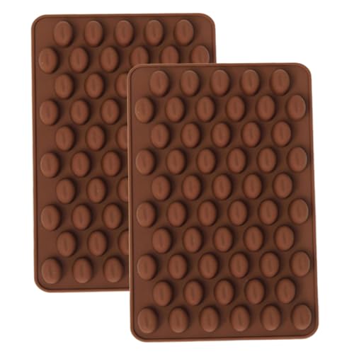 Bonbonformen, Kaffeebohnenform 2PCS 55 Gitter Easy Freisetzung wiederverwendbare Silikon -Backformen für Schokolade, Süßigkeiten, Hunde- und Katze -Leckerei, Handwerk, Backen Bonbonformen, Kaffeebohnenform 2PCS 55 Gitter Easy Freisetzung wiederverwendbare Silikon -Backformen für Schokolade, Süßigkeiten, Hunde- und Katze -Leckerei, Handwerk, Backen von UWEOTYYY