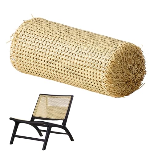 Cane Gurting Roll, Plastikrose Rattan -Gurtbett gewebte Netz Net Waterfof Stuhl Wiener Wicker für DIY -Projekte 0, 5 x 1 m, Plastiknetz von UWEOTYYY