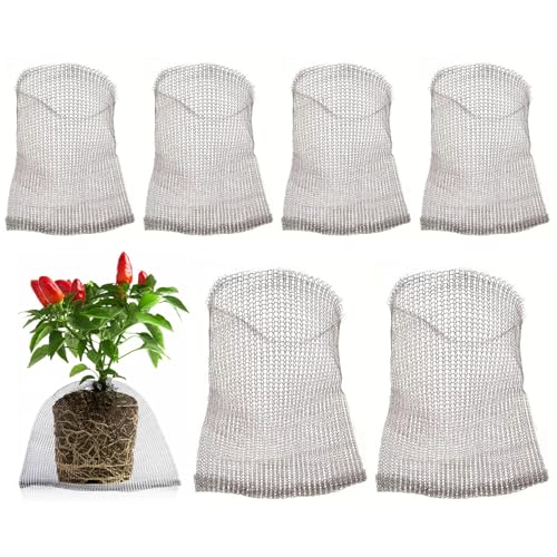 Fruchtnetzbeutel, 6pcs Gopher Körbe, 24x24 Edelstahl Atmungsaktivem Drahtgitterkorb, Insektenschutz und rostfeste Obstschutzbeutel für Pflanzenblume, Schutz, Schutz Fruchtnetzbeutel, 6pcs Gopher Körbe, 24x24 Edelstahl Atmungsaktivem Drahtgitterkorb, Insektenschutz und rostfeste Obstschutzbeutel für Pflanzenblume, Schutz, Schutz von UWEOTYYY