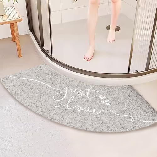 UWEOTYYY Saughaltige Badematte, Gebogene Badematte, 18x39 Zoll weich absorbierende, Nicht schlupfende Ecke Dusche, maschinenwaschbare Badezimmerteppiche für Duschbaden, Eckteppich UWEOTYYY Saughaltige Badematte, Gebogene Badematte, 18x39 Zoll weich absorbierende, Nicht schlupfende Ecke Dusche, maschinenwaschbare Badezimmerteppiche für Duschbaden, Eckteppich von UWEOTYYY
