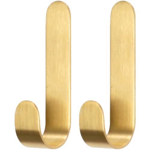 UWEOTYYY Wandhaken, 2pcs Wandhaken zum Aufhängen, 3, 7 x 0, 8 Zoll Messing mit 1, 3 -Zoll UWEOTYYY Wandhaken, 2pcs Wandhaken zum Aufhängen, 3, 7 x 0, 8 Zoll Messing mit 1, 3 -Zoll von UWEOTYYY