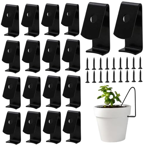 UWEOTYYY Wandpflanzenhalter, 18pcs Ton Topfstangen Praktische robuste Metallwandmontage Blütenkleiderbügel mit Schraube für Innen im Freien im Freien, montiertes Pflanzenhalter UWEOTYYY Wandpflanzenhalter, 18pcs Ton Topfstangen Praktische robuste Metallwandmontage Blütenkleiderbügel mit Schraube für Innen im Freien im Freien, montiertes Pflanzenhalter von UWEOTYYY