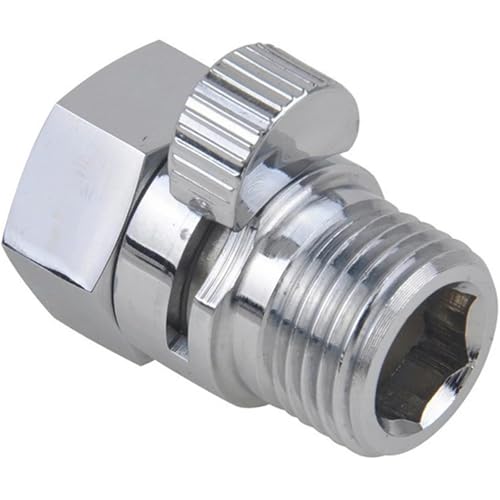Brass Shower Flow Control Valve Water Pressure Reducing For Bidet Spray or Hand Head Diverter Shut Off Switch(Chrome-1) von UWEQOICZ