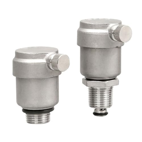 ZP88 Leitungswasserrohr Gewindeschnalle Luftventil 304 Edelstahl Flachmund Kurzer externer automatischer Auspuff(B) von UWEQOICZ