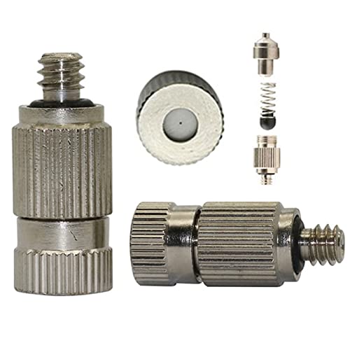 150 Stück Sprühdüsen, 10/24 UNC-Gewinde, Messing-Nebeldüsen, zerstäubende Hochdruck-Nebelsprüher, Wasserschlauchdüse für Gewächshaus, Landschaftsbau, Außenkühlung, Nebelsystem, 0,004-0,039 Zoll Öffn von UWFKFGBJL