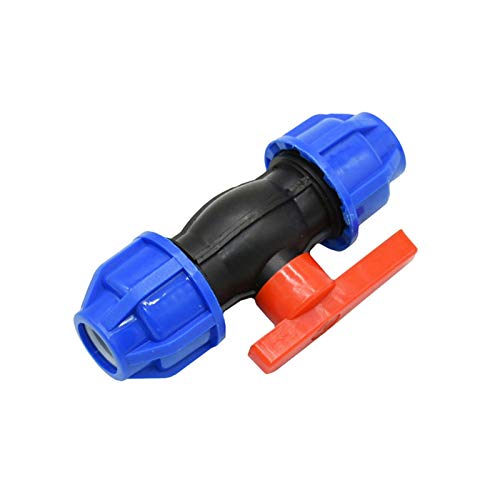 UWFKFGBJL Gartensprinkler-Bewässerungssprüher DN15 DN20 PPR PE PVC-Rohrhahn Schnellverbinder Kugelhahn 20 mm 25 mm Gartenhahnventil 1 (Farbe: DN20) von UWFKFGBJL