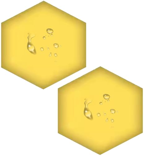 3D Wandpaneele Gepolstert Wasserdicht, Packung Mit 1/2/3/4/6/5 Hexagon Kollisionsschutz Kopfteil Wandkissen Weiche Wanddekoration Selbstklebend Für Wohnzimmer，Schlafzimmer(Color10,25x28x3cm(2pcs)) von UWOBTN