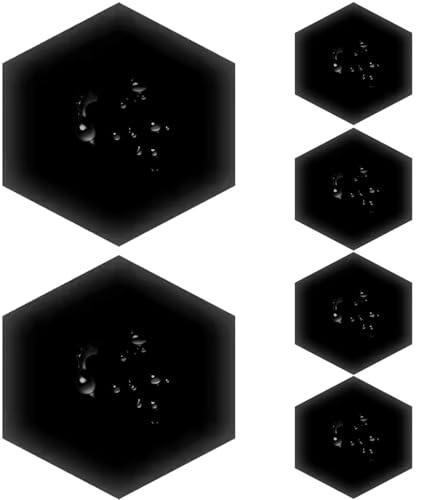 3D Wandpaneele Gepolstert Wasserdicht, Packung Mit 1/2/3/4/6/5 Hexagon Kollisionsschutz Kopfteil Wandkissen Weiche Wanddekoration Selbstklebend Für Wohnzimmer，Schlafzimmer(Color11,25x28x3cm(6pcs)) von UWOBTN