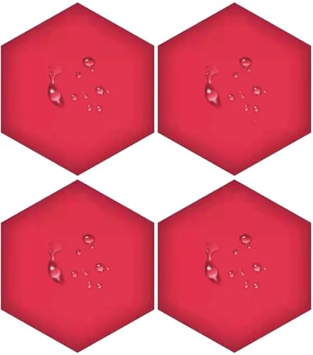 3D Wandpaneele Gepolstert Wasserdicht, Packung Mit 1/2/3/4/6/5 Hexagon Kollisionsschutz Kopfteil Wandkissen Weiche Wanddekoration Selbstklebend Für Wohnzimmer，Schlafzimmer(Color2,25x28x3cm(4pcs)) von UWOBTN