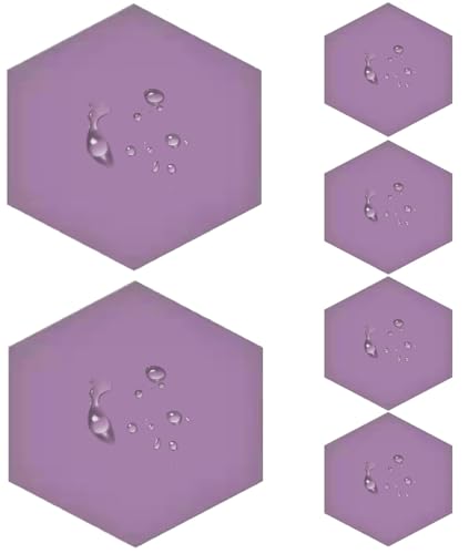 3D Wandpaneele Gepolstert Wasserdicht, Packung Mit 1/2/3/4/6/5 Hexagon Kollisionsschutz Kopfteil Wandkissen Weiche Wanddekoration Selbstklebend Für Wohnzimmer，Schlafzimmer(Color7,25x28x3cm(6pcs)) von UWOBTN