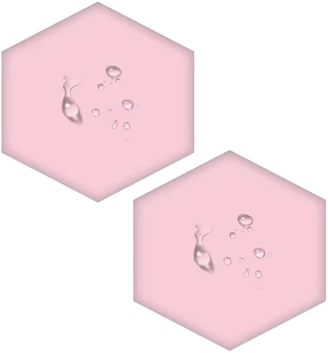 3D Wandpaneele Gepolstert Wasserdicht, Packung Mit 1/2/3/4/6/5 Hexagon Kollisionsschutz Kopfteil Wandkissen Weiche Wanddekoration Selbstklebend Für Wohnzimmer，Schlafzimmer(Color9,25x28x3cm(2pcs)) von UWOBTN