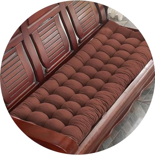 Bankkissen Outdoor Bankauflage 1/2/3-Sitzer 8cm Dickes Sofa-Bank Sitzkissen Gartenbank Kissen für Zuhause, Garten, Schaukel, Terrasse Kissen Sitzpolster ( Color : #4 , Size : 55x200cm/21.6x78.7in ) von UWOBTN