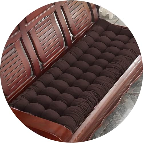 Bankkissen Outdoor Bankauflage 1/2/3-Sitzer 8cm Dickes Sofa-Bank Sitzkissen Gartenbank Kissen für Zuhause, Garten, Schaukel, Terrasse Kissen Sitzpolster ( Color : #5 , Size : 55x200cm/21.6x78.7in ) von UWOBTN