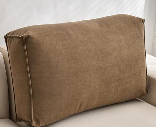 Lesekissen für Bett und Sofa Lehnenkissen 60/70/90/100cm Weiches Waschbar Lesekissen, Kopfteilkissen, Rückenkissen, Lendenwirbel-/Rückenstützkissen mit Abnehmbarem Bezug, ( Color : #5 , Size : 60x45x1 von UWOBTN