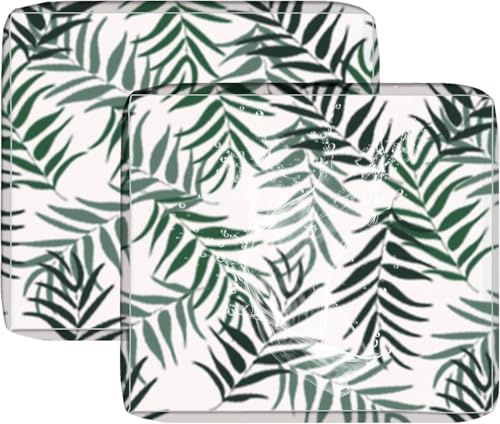 UWOBTN 1/2/4 Stück Outdoor Sofa Sitzkissenbezüge, Wasserdicht Sofabezug mit Reißverschluss, 50x50 60x55cm Couch Sitzkissen Überzug Abnehmbar Bezüge für Gartenpolster(A31,50x50x5cm(2pcs)) von UWOBTN