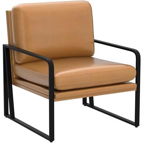UWSKLAOJDF Akzentstühle Polstersessel Wohnzimmerstühle Leinen Sessel Seitensofa Stühle Lesesessel mit Metallbeinen von UWSKLAOJDF