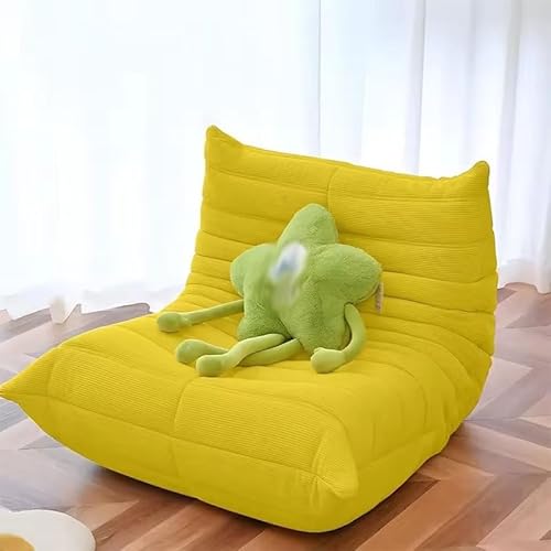 UWSKLAOJDF Ergonomischer Sitzsack, multifunktional, Liegestuhl, Sofa, Ganzkörperstütze, Nacken, Lendenwirbelsäule, Hüfte, Beine, Komfort (weißer Dinosaurier-Doodle4) von UWSKLAOJDF