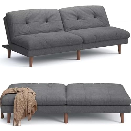 UWSKLAOJDF Futon Schlafsofa mit verstellbarer Rückenlehne, umwandelbares Schlafsofa für kleine Wohnungen von UWSKLAOJDF
