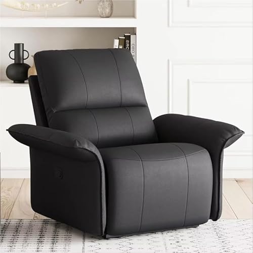 UWSKLAOJDF Manueller Liegestuhl aus Kunstleder, übergroß, Wohnzimmer, Couch, Gaming-Sofa mit stabilem Metallrahmen, bequeme Einzelliege von UWSKLAOJDF