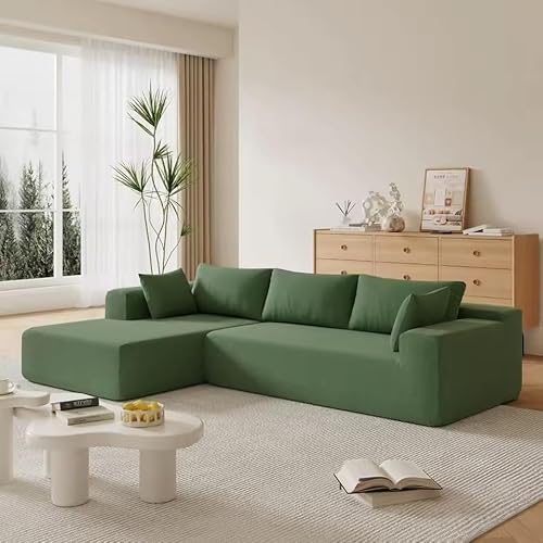 UWSKLAOJDF Modulares Sektionalsofa, Wolke, L-förmige Couch mit tiefem Sitz, freie Kombination, Wohnzimmer-Sofa für Wohnzimmer, Schlafzimmer, 276,9 cm von UWSKLAOJDF