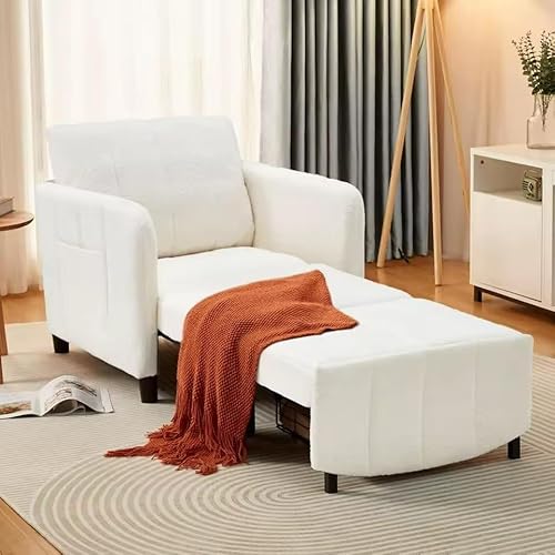 UWSKLAOJDF Sleeper Chairs 213,4 cm extra langer wandelbarer Stuhl, Bett, verbesserter ausziehbarer Stuhl, Einzelschlafsofa für Erwachsene von UWSKLAOJDF