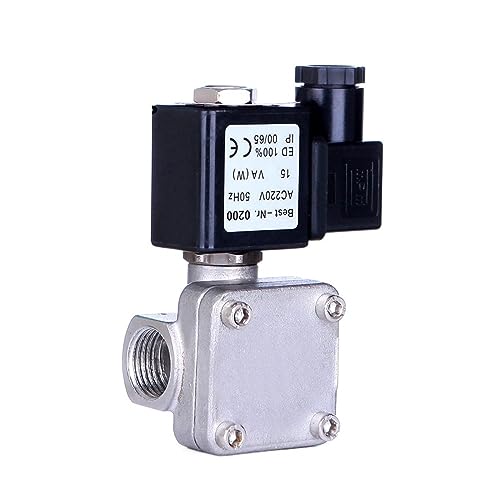 1" 304 Edelstahl Hochdruck 1,6 MPa Normalerweise geschlossenes Messing-Magnetventil Pilot-Magnetventil(24vdc-nbr-seal) von UWUKCJOKQ
