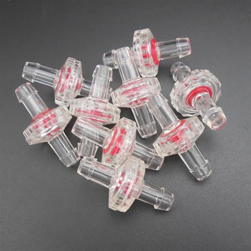 100PCS HQ 7MM Absperrventil mit gleichem Durchmesser Anti-Rückfluss M7 Rückschlagventil for Silikonschlauch Aquarium Tank 6mm 7mm 8mm Rohr *FD872X100 von UWUKCJOKQ
