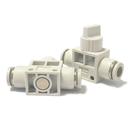 Pneumatische Armaturen Handschalterventil HVFF-04-06-08-10-12 Manueller Ventilschlauchanschluss 1 Stück)(Hvff10(10pcs)) von UWUKCJOKQ
