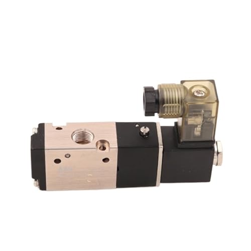 Pneumatisches elektrisches Magnetventil 3V110-06 3-Wege-2-Positionen-Gassteuerluft-Magnetventil DC/AC-Spule Volt-Schlauchanschlüsse(With Light,DC12V) von UWUKCJOKQ