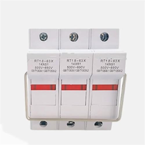 Rail type RT18-63X 3P 500V-690V fuse base 3P with indicator light, thickened copper piece/Fuse for R016 14 * 5114x51 size Rail type RT18-63X 3P 500V-690V fuse base 3P with indicator light, thickened copper piece/Fuse for R016 14 * 5114x51 size von UWUKCJOKQ