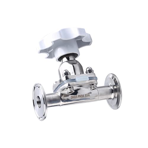 Ventil Sanitär-Membranventil 1/2“ bis 1,5" SS316L Edelstahlklemme for Brauen von Milchprodukten(OD32 clamp-50.5) von UWUKCJOKQ