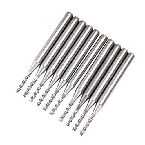 UWYRKSW 10Stk.Carbide PCB Schaftfraeser Fraeser 1.5mm von UWYRKSW