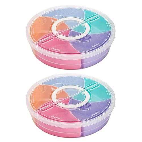 UWYRKSW 2-Teiliges Multifunktionales Aufbewahrungstablett für Lebensmittel mit Deckel, Tablett für Lebensmittelbehälter für Nüsse und Süßigkeiten, Obst-Snackteller, Servierplatte, Einfach zu Verwenden UWYRKSW 2-Teiliges Multifunktionales Aufbewahrungstablett für Lebensmittel mit Deckel, Tablett für Lebensmittelbehälter für Nüsse und Süßigkeiten, Obst-Snackteller, Servierplatte, Einfach zu Verwenden von UWYRKSW