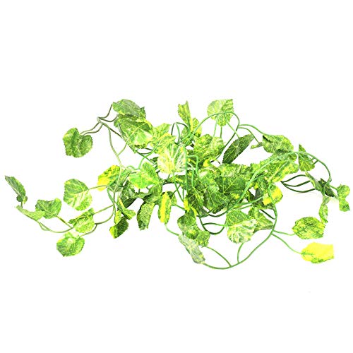 UWYRKSW 2M Lange kuenstliche Pflanzen gruenen Efeu verlaesst kuenstlich Weinrebe gefaelscht Parthenocissus Laub Blaetter Hochzeit Bar Dekoration,Begonie von UWYRKSW