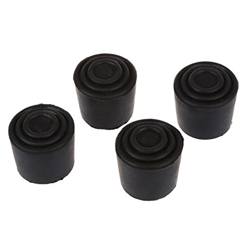 UWYRKSW 3 cm Innendurchmesser schwarz Gummi runde Tisch Stuhl Fuss Deckelhalter 4 Stück von UWYRKSW