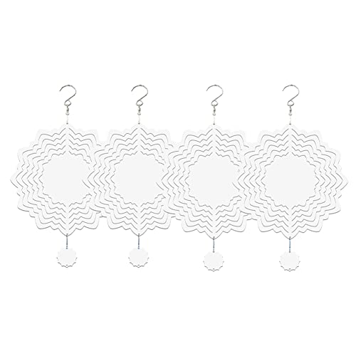 UWYRKSW 4 StüCk 8 Sublimations-Rohling, Sublimationsrohlinge, Windskulptur, HäNgende Verzierung für - und Gartendekoration UWYRKSW 4 StüCk 8 Sublimations-Rohling, Sublimationsrohlinge, Windskulptur, HäNgende Verzierung für - und Gartendekoration von UWYRKSW