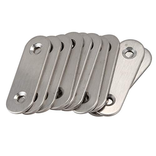 UWYRKSW 50Mm X 16Mm Gerade Reparatur Verbindung Ausbessern Flache Platte Halterung 10St von UWYRKSW