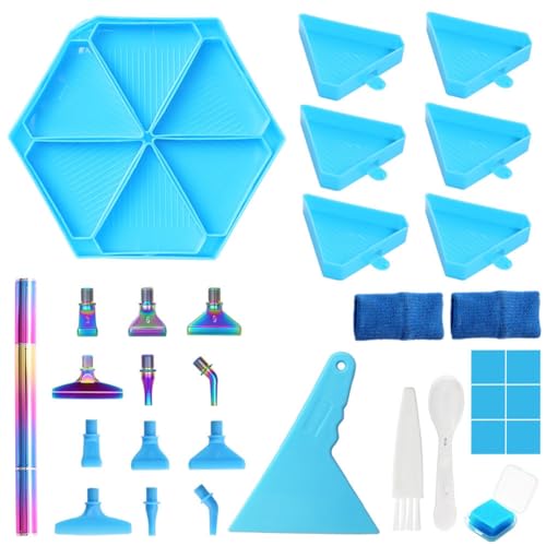 UWYRKSW 6-Gitter-Palette, Diamant-Malerei-Tablett-Kits, Sechseck-Bohrplatte mit Großer Kapazität, Diamant-Malstift, Kunst, Kreuzstich, B UWYRKSW 6-Gitter-Palette, Diamant-Malerei-Tablett-Kits, Sechseck-Bohrplatte mit Großer Kapazität, Diamant-Malstift, Kunst, Kreuzstich, B von UWYRKSW