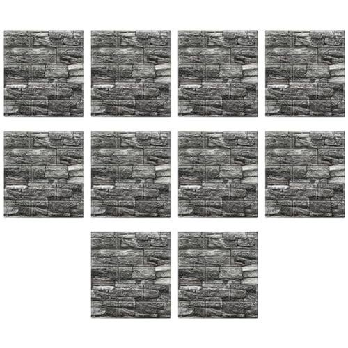 UWYRKSW 6.3D Dreidimensionale Wandaufkleber, Selbstklebende Tapete, Anti-Kollisions-Dekorative Aufkleber, 10 Stück von UWYRKSW