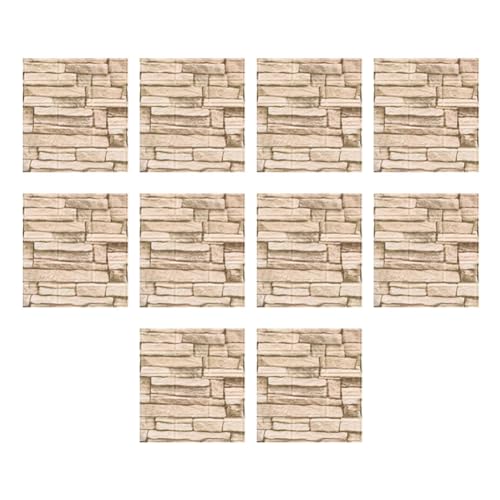 UWYRKSW 7.3D Dreidimensionale Wandaufkleber, Selbstklebende Tapete, Anti-Kollisions-Dekorative Aufkleber, 10 Stück von UWYRKSW