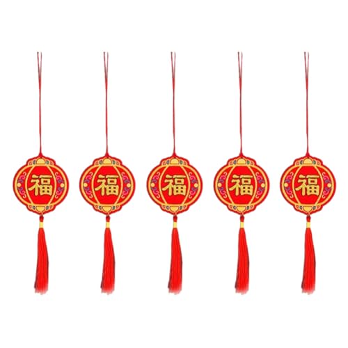 UWYRKSW Chinesisches Neujahrs-Hänge-Dekoration 2024 Frühlingsfest Pflanzenanhänger, 8 Stück von UWYRKSW