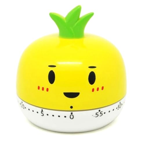 UWYRKSW Drehwerkzeug Eierkocher-Timer Neuartiger Küchentimer Gemüse-Tier-Kochtimer Digitaler Eiertimer Cupcake-Timer Langlebig Gelb von UWYRKSW