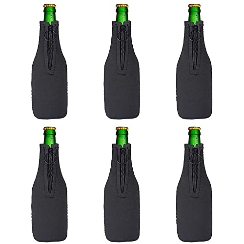 UWYRKSW Flaschen HüLle Neopren KüHler HüLle Isolierung HüLle mit ReißVerschluss für 12 Unzen/330Ml Flaschen,Party Schwarz UWYRKSW Flaschen HüLle Neopren KüHler HüLle Isolierung HüLle mit ReißVerschluss für 12 Unzen/330Ml Flaschen,Party Schwarz von UWYRKSW