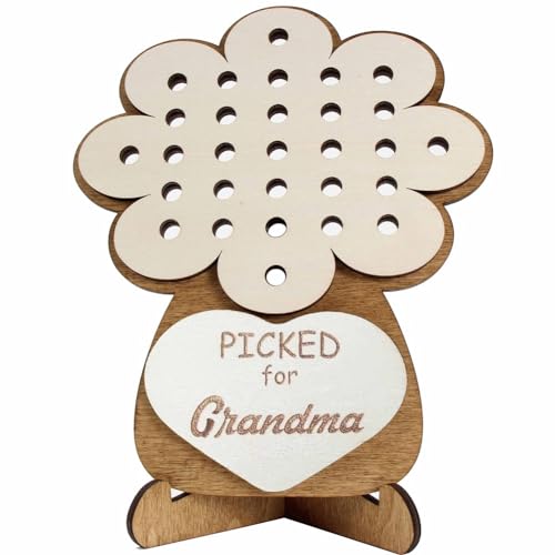 UWYRKSW Handverlesener Blumenhalter zum Muttertag, Bündel DIY-Blumenhalter, Geschenk für Oma Von der Enkelin, Oma, Langlebig, Einfach zu Verwenden von UWYRKSW