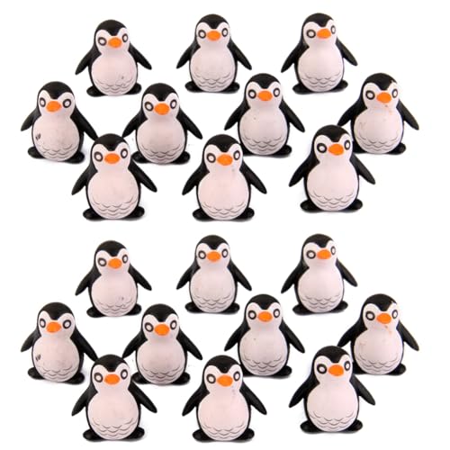 UWYRKSW Mikro-Landschaftsdekoration, Pinguin, Tierpuppe, Schreibtisch, Auto, Niedlich, Dekoratives Kunsthandwerk, DIY-Material, Zubehör L von UWYRKSW
