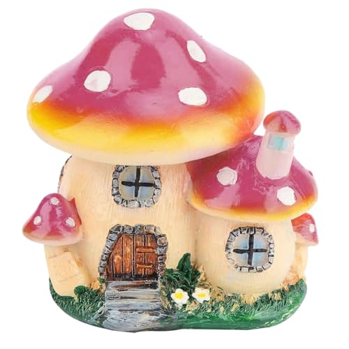 UWYRKSW Miniaturstatue, Feengartenhausstatue Aus Kunstharz, Dekoratives Blumentopf-Ornament im Miniatur-Landschaftsgarten, Langlebig, Einfach zu Verwenden, Violett von UWYRKSW